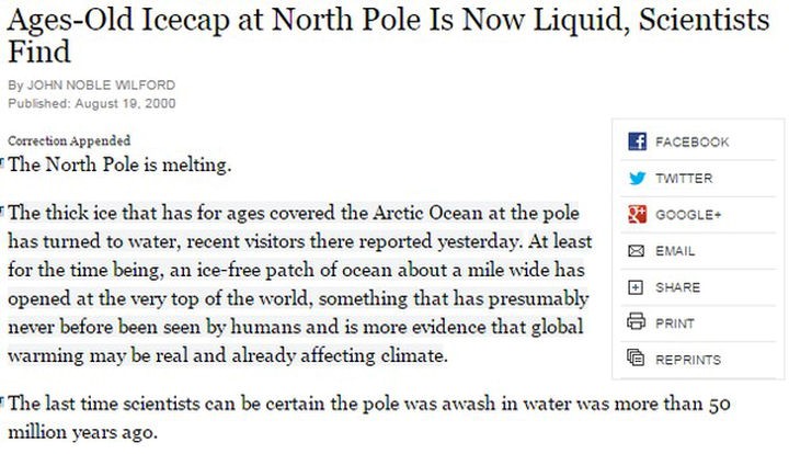 Nordpolen isfri